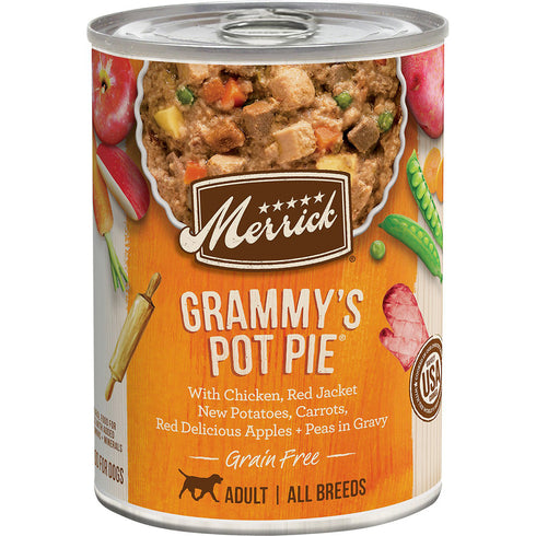 Merrick Grain Free Grammy's Pot Pie Classic Recipe Wet Dog Food 12.7oz - Poudre Pet and Feed Supply